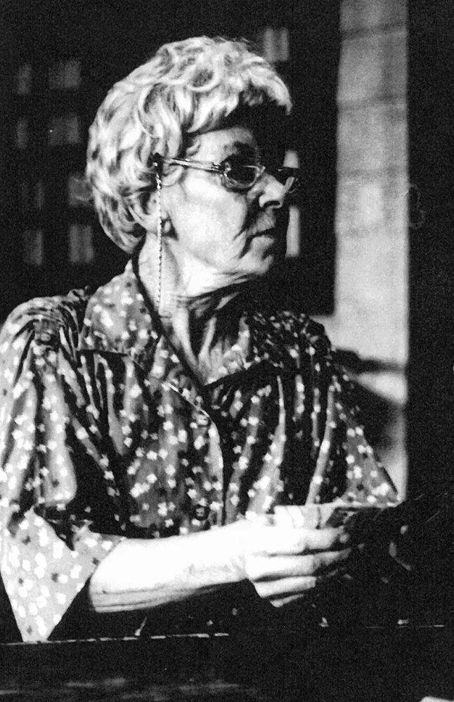 Virginia Choate_Gin Game_1988_resizw Virginia Choate acting in Gin Game at Pentacle Theatre in 1988
